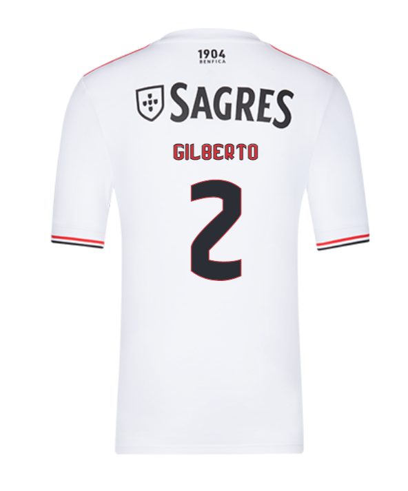 2021/22 Benfica Away Kit Soccer Jersey with Gilberto 2 printing